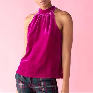 TRINA TURK Cassis Velur Halter Top
